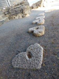Heart Shapes Rocks Shore of Galilee
