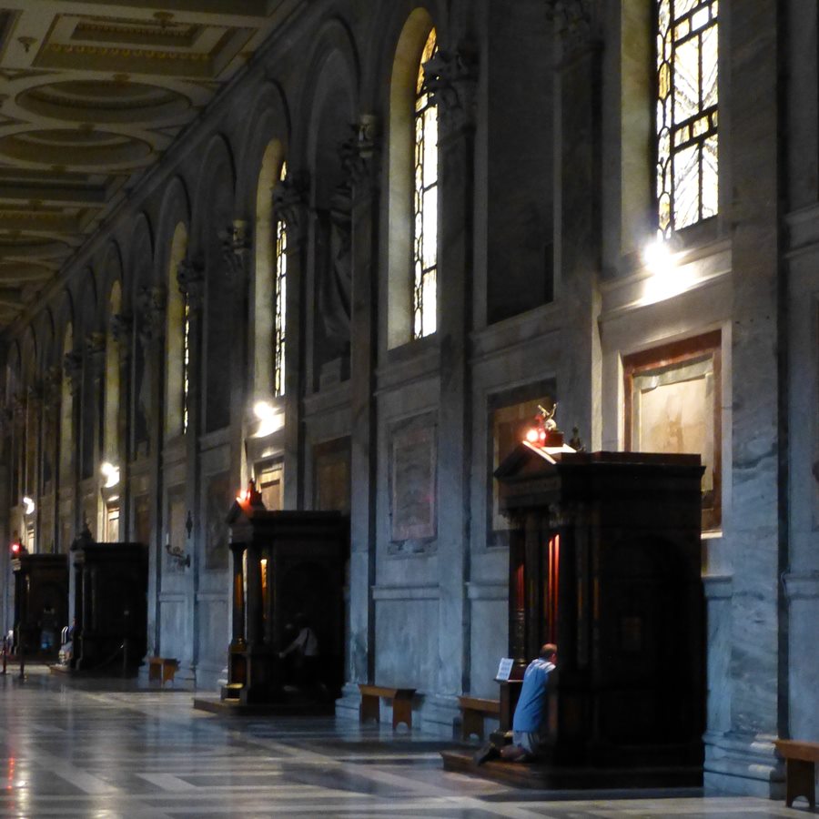 Many confessionaries at St. Paul's
